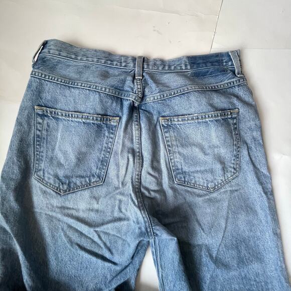 AMO Loverboy Wanderer Jeans High Rise Raw Hem Size 31 $290 - Picture 6 of 13